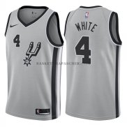 Maillot San Antonio Spurs Derrick White Statehombret 2017-18 Gri
