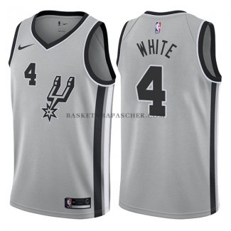 Maillot San Antonio Spurs Derrick White Statehombret 2017-18 Gri