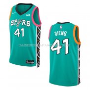 Maillot San Antonio Spurs Gorgui Dieng NO 41 Ville 2022-23 Vert