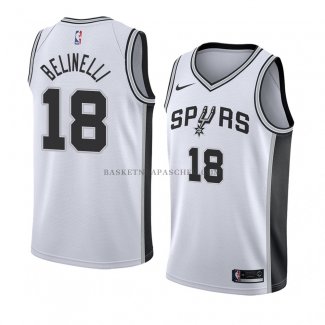 Maillot San Antonio Spurs Marco Belinelli Association 2018 Blanc