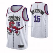 Maillot Tornto Raptors Vince Carter NO 15 Classic Edition Blanc