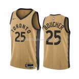 Maillot Toronto Raptors Chris Boucher NO 25 Ville 2023-24 Or