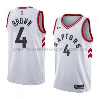 Maillot Toronto Raptors Lorenzo Brown Association 2018 Blanc
