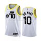 Maillot Utah Jazz Leandro Bolmaro NO 10 Association 2022-23 Blanc