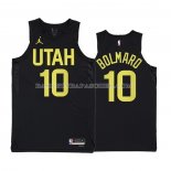 Maillot Utah Jazz Leandro Bolmaro NO 10 Statement 2022-23 Noir