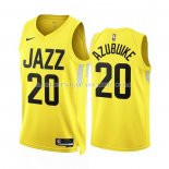 Maillot Utah Jazz Udoka Azubuike NO 20 Icon 2022-23 Jaune