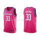Maillot Washington Wizards Kyle Kuzma NO 33 Ville 2022-23 Rosa