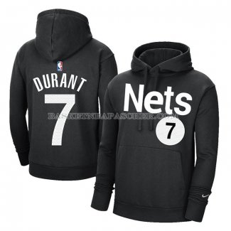 Veste a Capuche Brooklyn Nets Kevin Durant Earned Noir