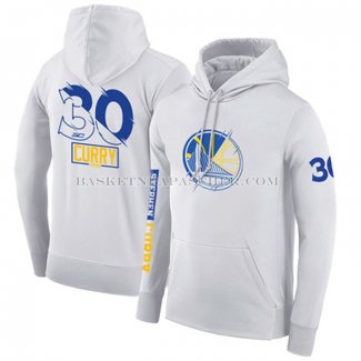 Veste a Capuche Golden State Warriors Stephen Curry Blanc