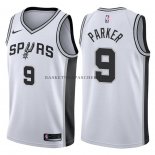Maillot Authentique San Antonio Spurs Parker 2017-18 Blanc