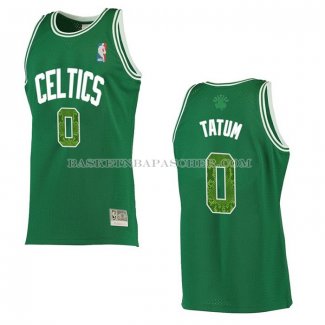 Maillot Boston Celtics Jayson Tatum NO 0 Snakeskin Hardwood Classics 2021 Vert