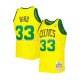 Maillot Boston Celtics Larry Bird NO 33 Mitchell & Ness 1985-86 Jaune