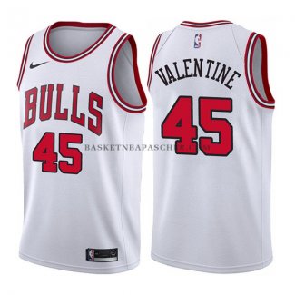 Maillot Chicago Bulls Denzel Valentine Association 2017-18 Blanc