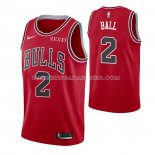 Maillot Chicago Bulls Lonzo Ball NO 2 Icon 2021 Rouge