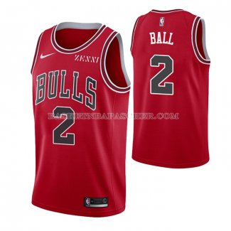 Maillot Chicago Bulls Lonzo Ball NO 2 Icon 2021 Rouge