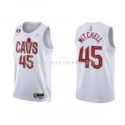 Maillot Cleveland Cavaliers Donovan Mitchell NO 45 Association 2022-23 Blanc