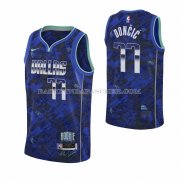 Maillot Dallas Mavericks Luka Doncic NO 77 MVP Bleu