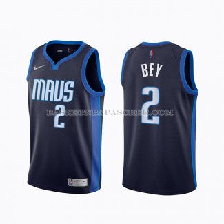 Maillot Dallas Mavericks Tyler Bey Earned 2020-21 Bleu