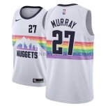 Maillot Denver Nuggets Jamal Murray Ciudad 2018-19Blanc Maillot Denver Nuggets Jamal Murray Ciudad 2018-19Blanc