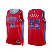 Maillot Detroit Pistons Luka Garza NO 55 Ville 2021-22 Rouge