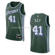 Maillot Detroit Pistons Saddiq Bey NO 41 Ville 2022-23 Vert