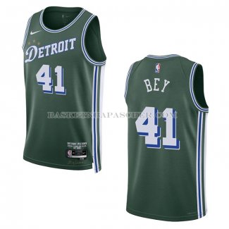 Maillot Detroit Pistons Saddiq Bey NO 41 Ville 2022-23 Vert