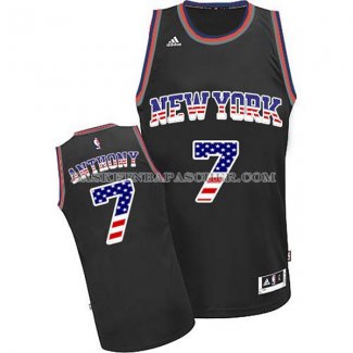 Maillot Drapeau Americain New York Knicks Anthony Noir