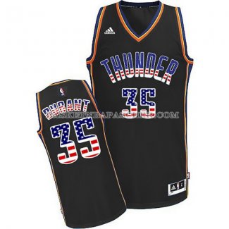 Maillot Drapeau Americain Oklahoma City Thunder Durant Noir