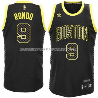 Maillot Electricite Mode Boston Celtics Rondo Noir
