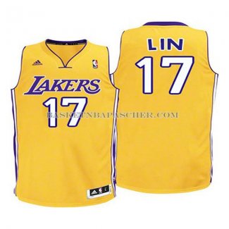 Maillot Enfant Los Angeles Lakers Kin Jaune