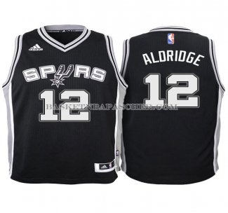 Maillot Enfant San Antonio Spurs Aldridge 2016 Noir