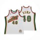 Maillot Enfant Seattle Supersonics Shawn Kemp NO 40 Historic Retro Blanc