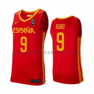 Maillot Espagne Ricky Rubio 2019 FIBA Baketball World Cup Rouge