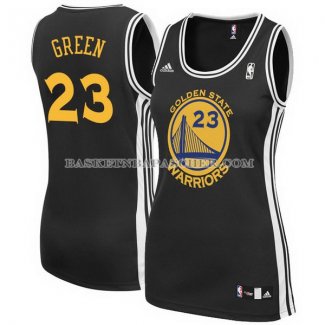 Maillot Femme Golden State Warriors Green Noir