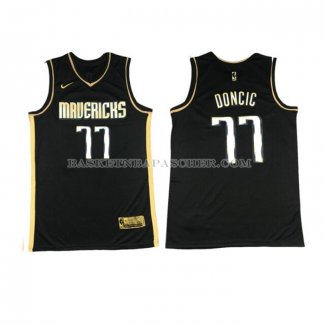 Maillot Golden Edition Dallas Mavericks Luka Doncic 2020-21 Noir