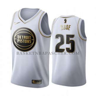 Maillot Golden Edition Detroit Pistons Derrick Rose 2019-20 Blanc