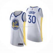 Maillot Golden State Warriors Stephen Curry NO 30 Association Authentique Blanc
