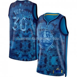 Maillot Golden State Warriors Stephen Curry NO 30 Select Series 2023 Bleu