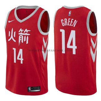 Maillot Houston Rockets Gerald Green Ciudad 2017-18 Rouge