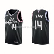 Maillot Los Angeles Clippers Terance Mann NO 14 Ville 2022-23 Noir