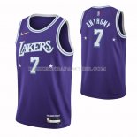 Maillot Los Angeles Lakers Carmelo Anthony NO 7 Ville 2021-22 Volet