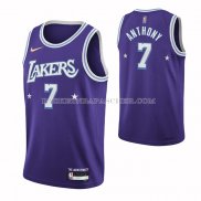 Maillot Los Angeles Lakers Carmelo Anthony NO 7 Ville 2021-22 Volet