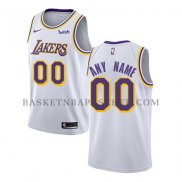 Maillot Los Angeles Lakers Personnalise Association 2018-19 Blanc
