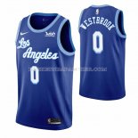 Maillot Los Angeles Lakers Russell Westbrook NO 0 Hardwood Classic 2021-2022 Bleu Maillot Los Angeles Lakers Russell Westbrook NO 0 Hardwood Classic 2021-2022 Bleu