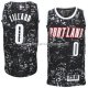 Maillot Lumieres de la ville Portland Trail Blazers Lillard Noir
