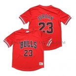 Maillot Manche Courte Chicago Bulls Michael Jordan Rouge