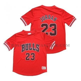 Maillot Manche Courte Chicago Bulls Michael Jordan Rouge