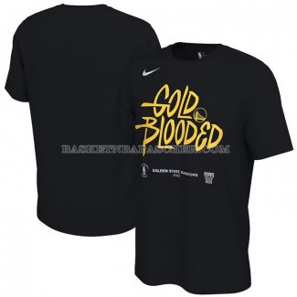 Maillot Manche Courte Golden State Warriors 2023 NBA Playoffs Mantra Noir