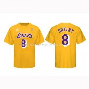 Maillot Manche Courte Los Angeles Lakers Kobe Bayant Jaune