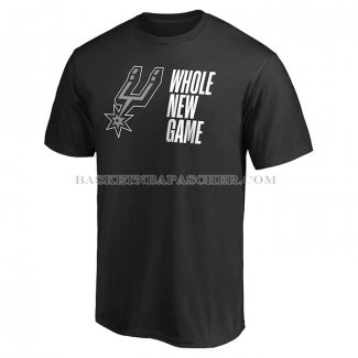 Maillot Manche Courte San Antonio Spurs Whole New Game Noir